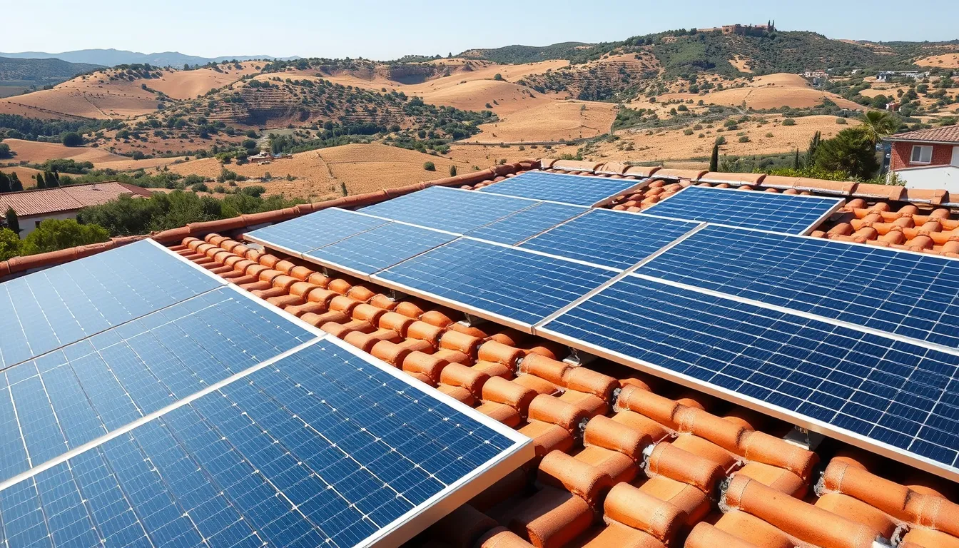 Installation de panneaux solaires sur un toit ensoleillé en région PACA
