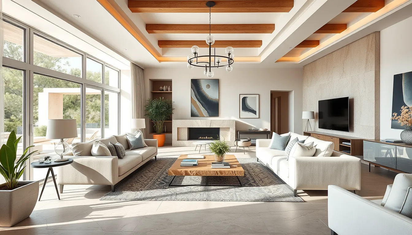 Rénovation clé en main d'un intérieur moderne à Draguignan avec des matériaux de qualité.