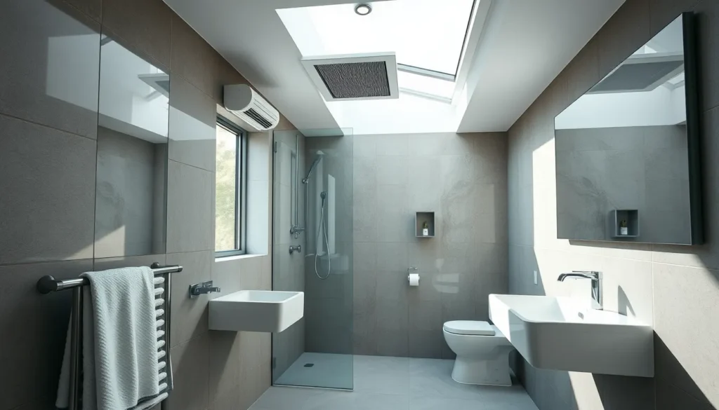 VMC dans une salle de bains moderne à Draguignan