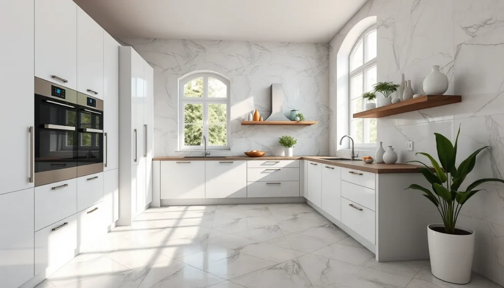 Carrelage de cuisine moderne à Draguignan avec design élégant et pratique