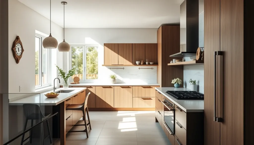 Cuisine rénovée moderne à Toulon avec des matériaux haut de gamme